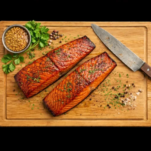 סלמון אטלנטי מעושן בעישון חם